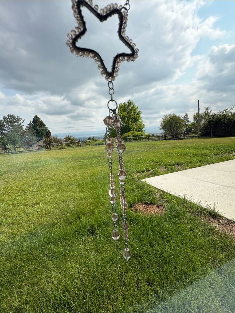 Crescent Moon Champagne SunCatcher - Picture 9 of 9